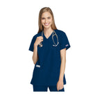 Bayonne - Medical tunic - Wrap effect - Short sleeves - Women - 72 cm - Cherokee