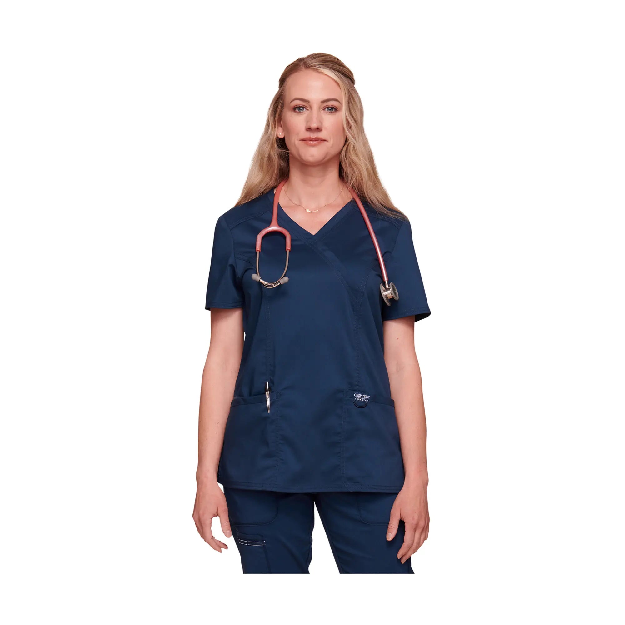 Béziers - Tunique cache-cœur col V - Femme - Cherokee - Couleur 1 Cherokee Authentic Workwear 