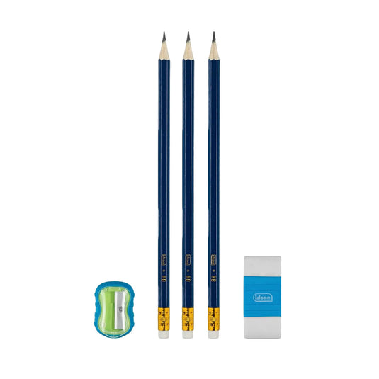 Pencils with eraser and pencil sharpener - 5 pieces - BIC My Podologie 