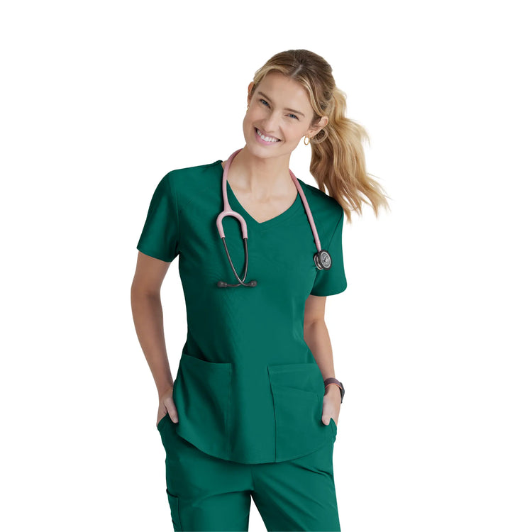 Elva - Tunique col V - Femme - Skechers SKECHERS  Vert Chasseur / XL