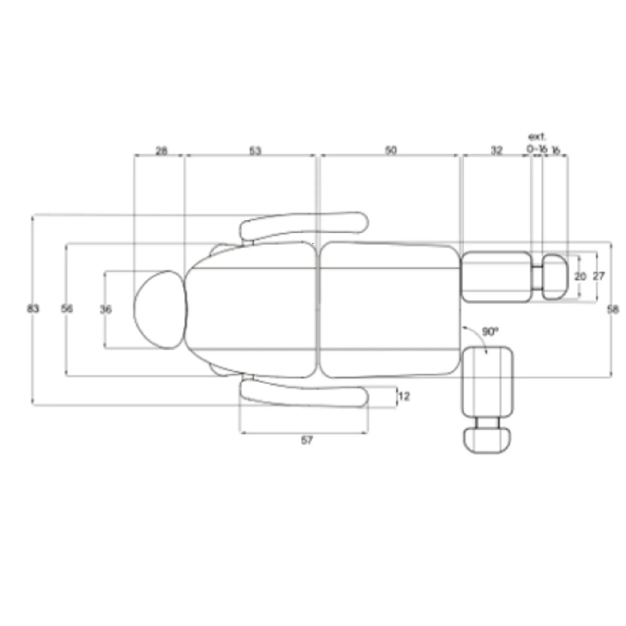 Fauteuil de pédicurie Électrique - 3 moteurs - 2 coloris - Solstice - Weelko Naggura 