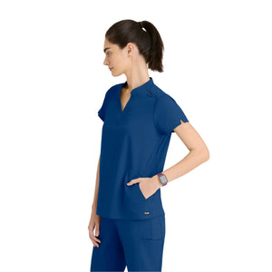 Flora - Tunique col à bande - Femme - Grey’s Anatomy Stretch Grey’s Anatomy 