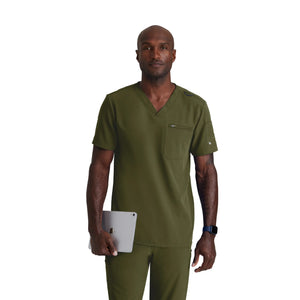 Genève - Tunique Col V - Homme - Barco Unify BARCO  Vert Olive / XL