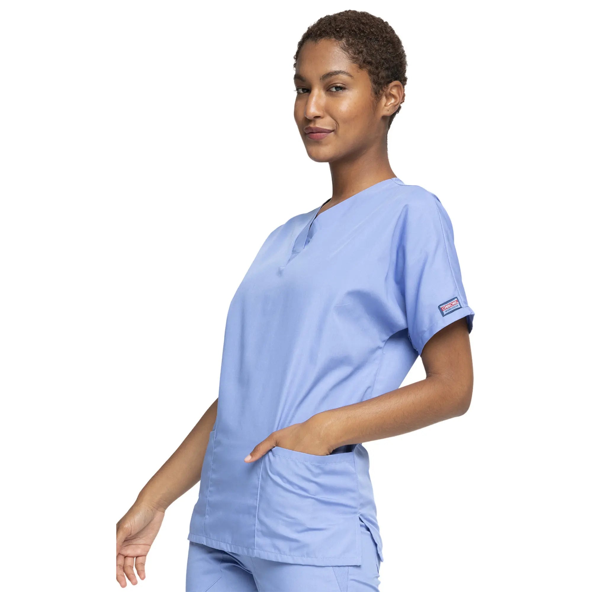 Guéthary - Tunique médicale - Col V - Manches courtes - Femme - Cherokee - Couleur 1 Cherokee Authentic Workwear 