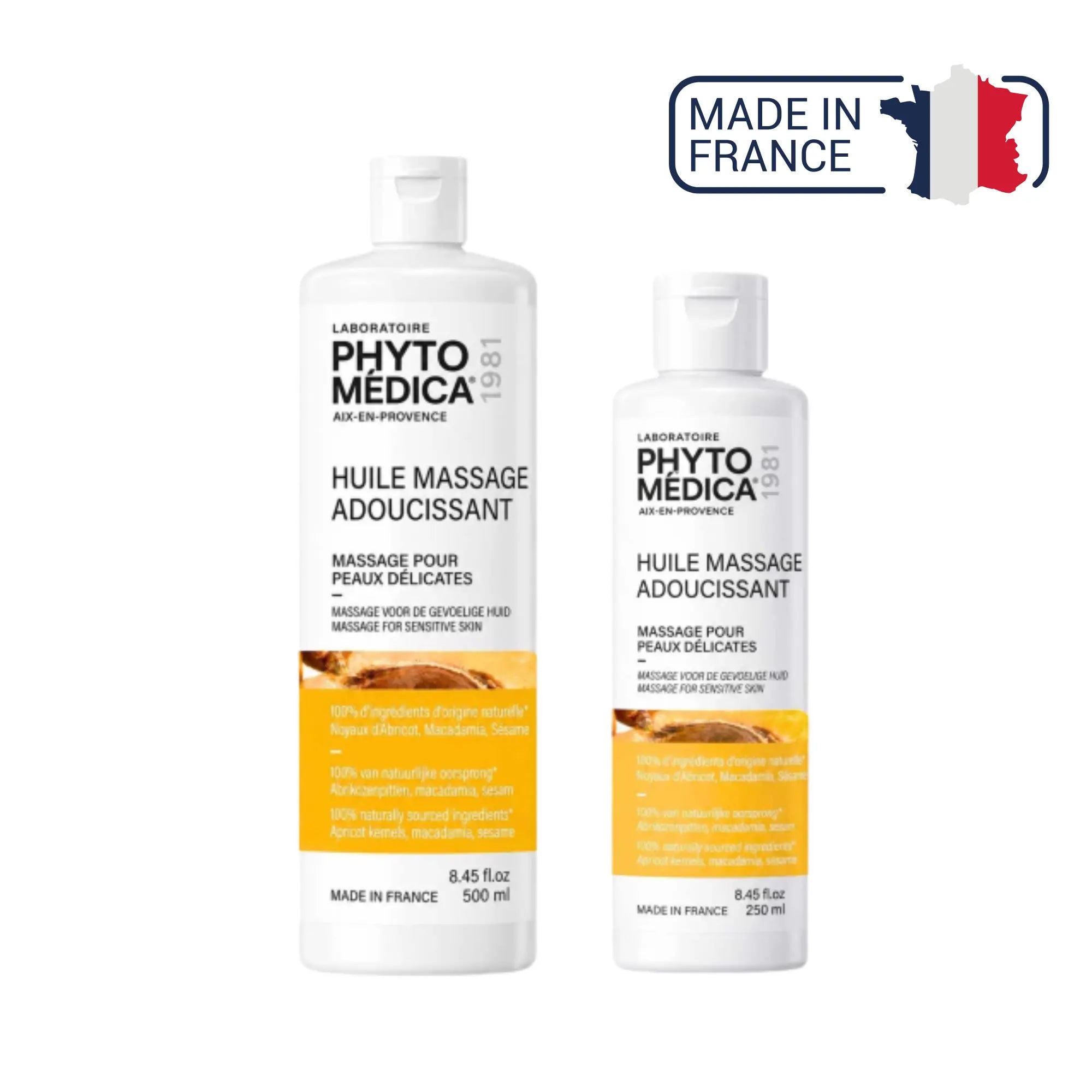 Huile fluide de Massage Adoucissant - Macadamia - deux contenances - Phytomedica Laboratoires Phytomedica 
