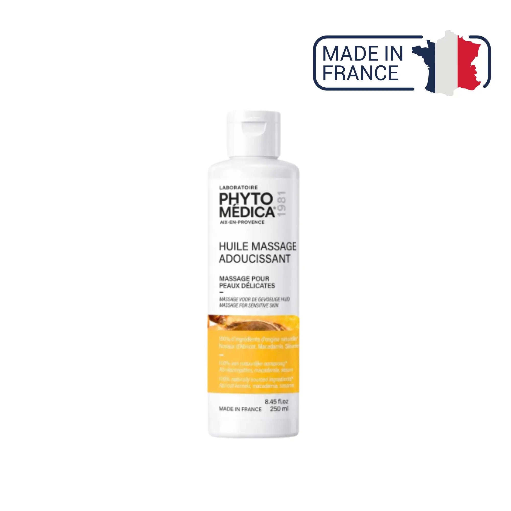 Huile fluide de Massage Adoucissant - Macadamia - deux contenances - Phytomedica Laboratoires Phytomedica 