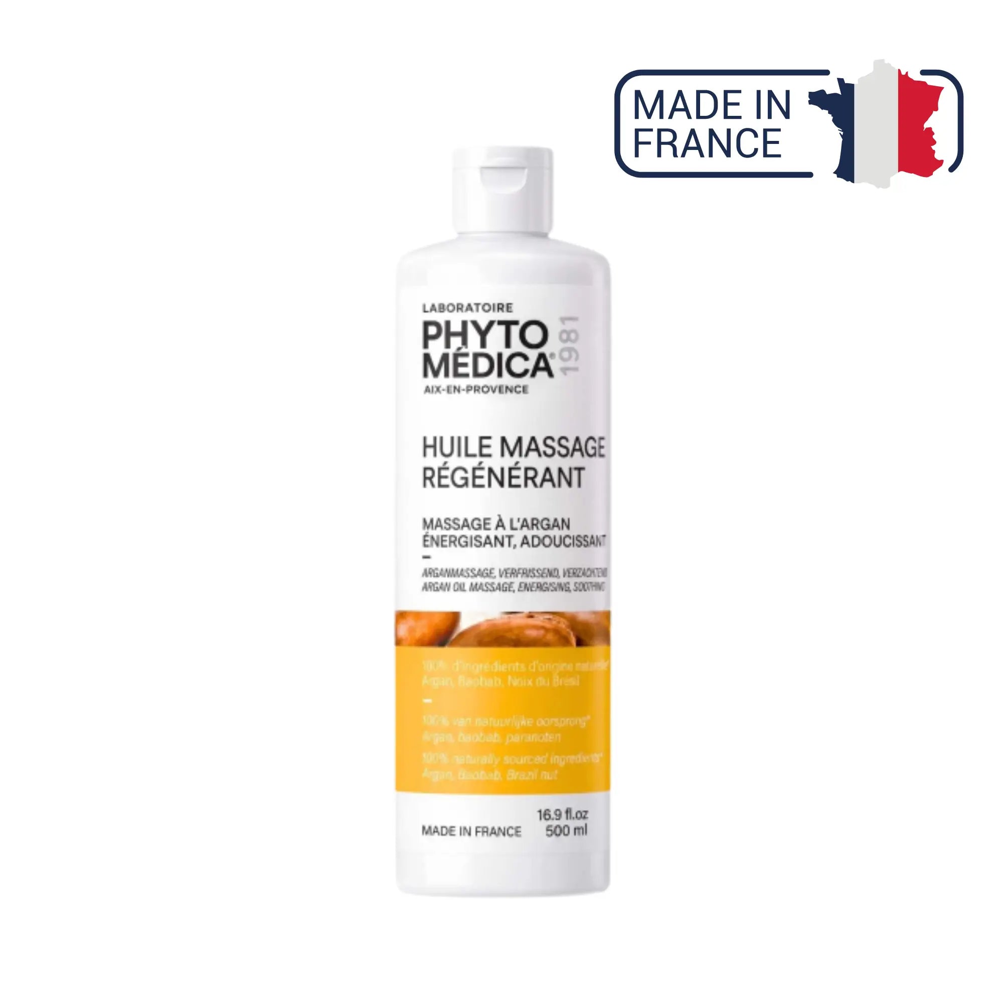 Huile fluide de Massage Régénérant - Argan - 500 ml - Phytomedica Laboratoires Phytomedica 