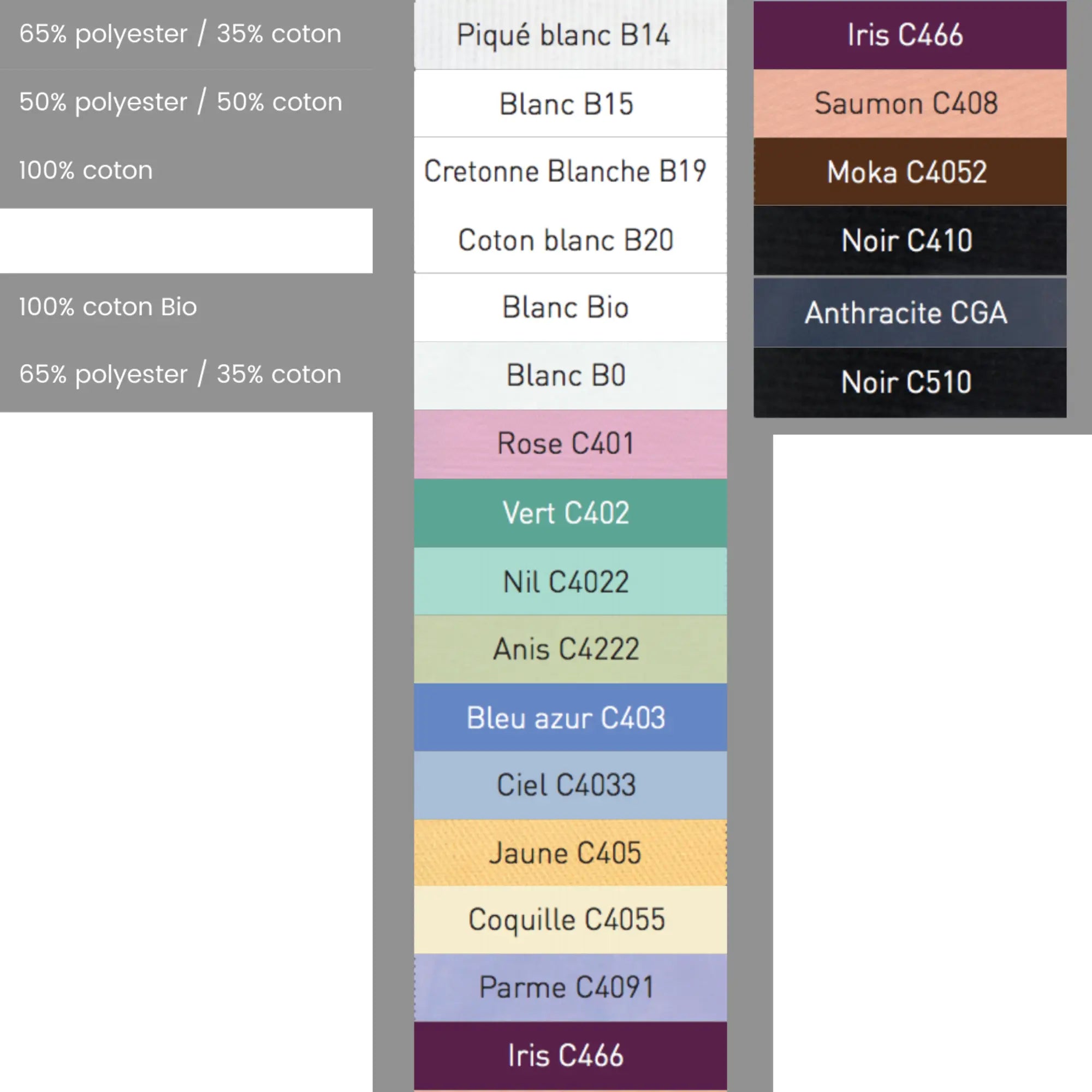 Manu - Pantalon PC Blanc - Mixte - Ceinture élastique - Sans poche My Blouse 