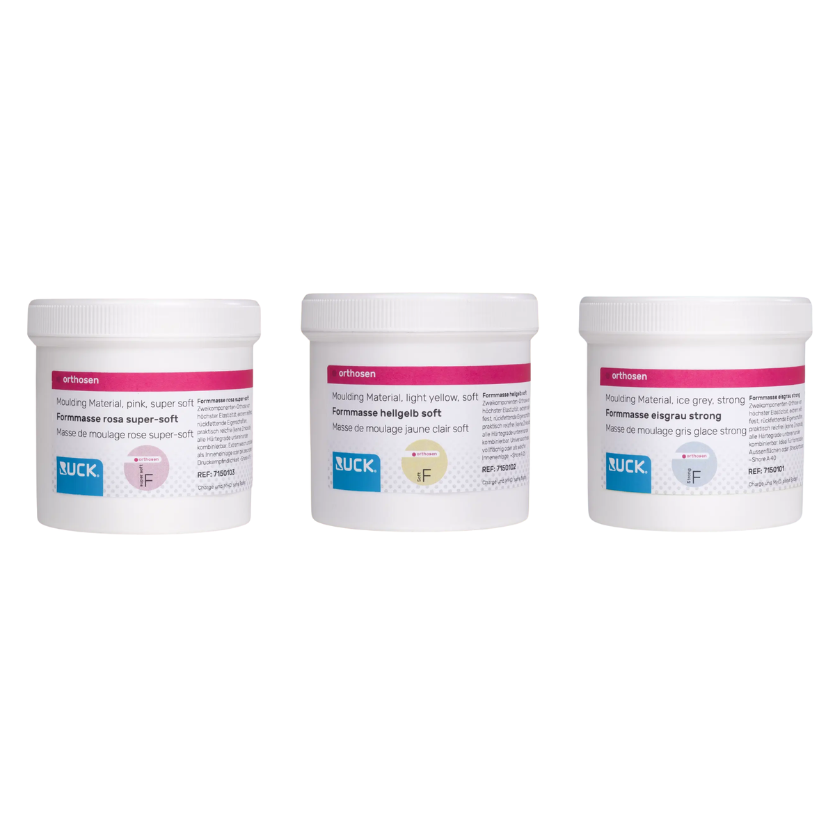 Matériau de moulage pour orthoplastie - 3 type de duretés disponibles - 250g - Ruck