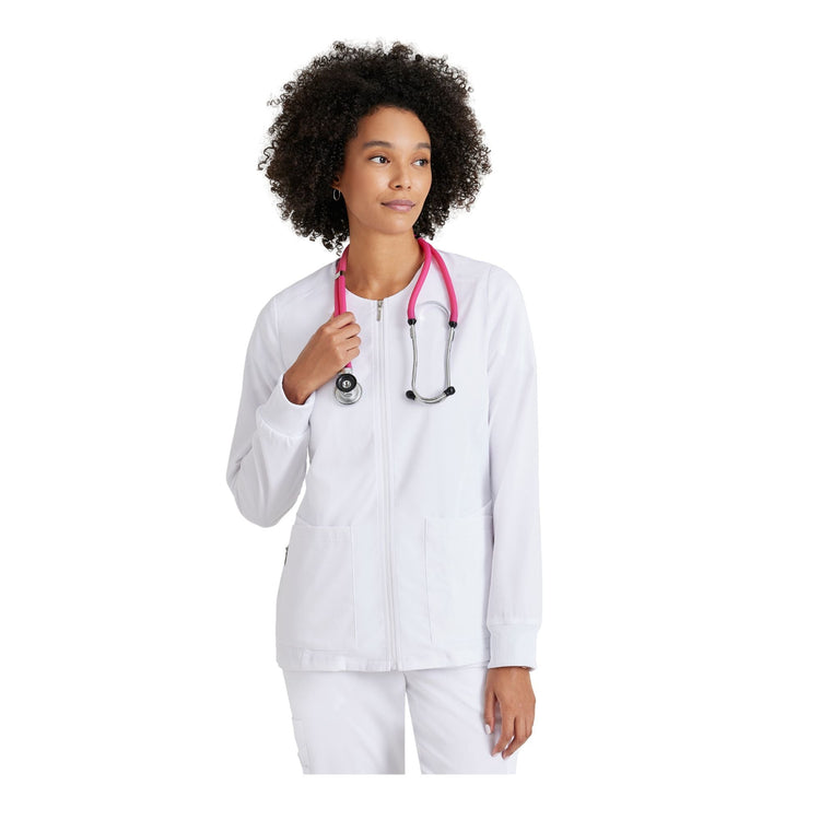 Mila - Veste médicale col rond - Femme - Grey's Anatomy Stretch Grey’s Anatomy 