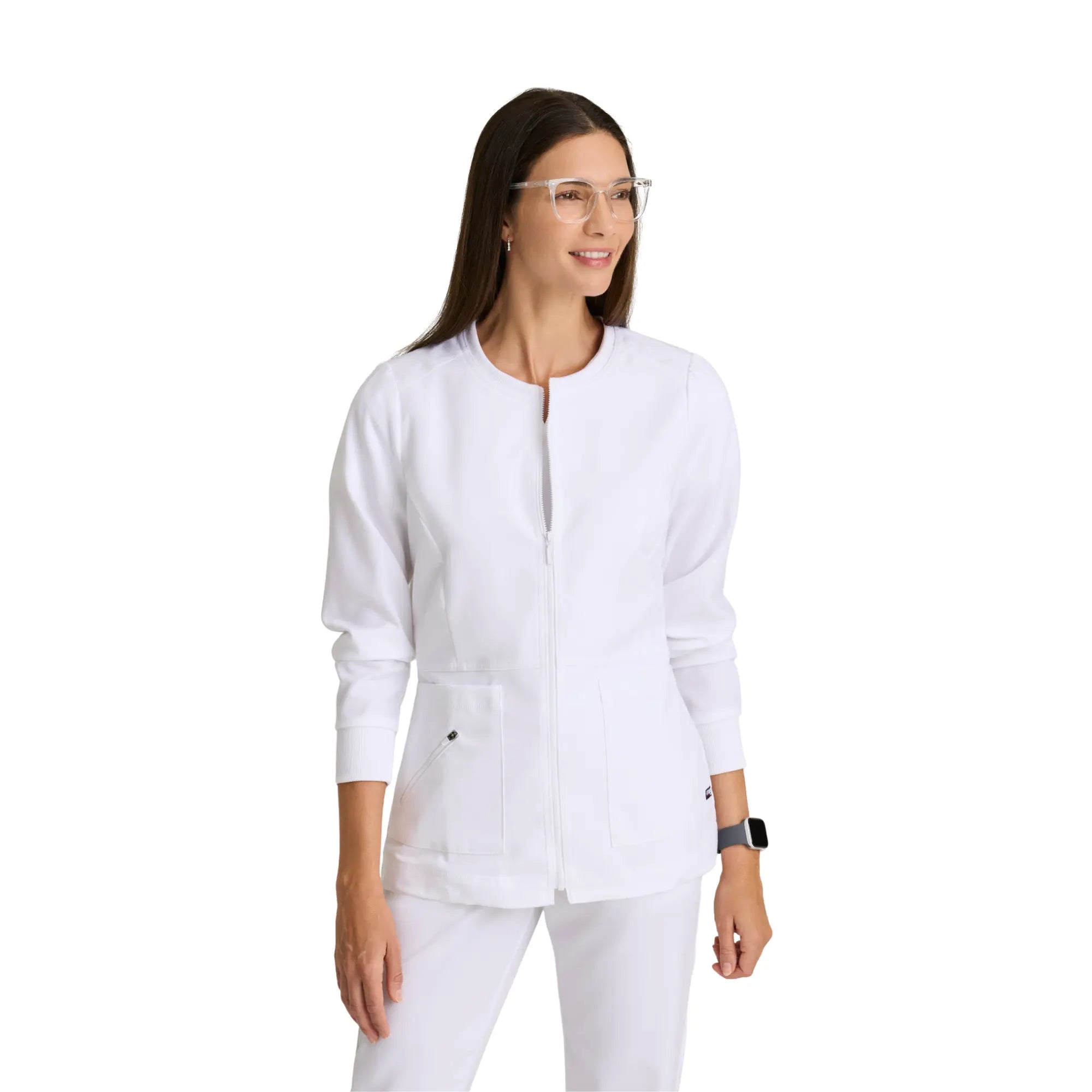 Millie - Veste médicale Zip - Femme - Grey’s Anatomy Stretch Grey’s Anatomy  Blanc / XL