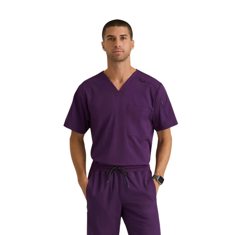 Murphy - Tunique col V - Homme - Grey's Anatomy Stretch Grey’s Anatomy  Aubergine / XL
