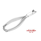 Pince à ongles - Acier inoxydable - Finition satinée - Coupe concave - 14 cm - Sam