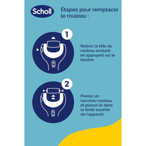 Recharge Rouleau Grain Ultra-Exfoliant - Râpe de Pédicurie Électrique - Velvet Smooth - Scholl Scholl 