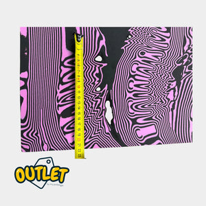 Recouvrement PE EVA - Shore 30 - 2mm - 1035 x 1030 mm - Rose/Noir // Défaut My Podologie 