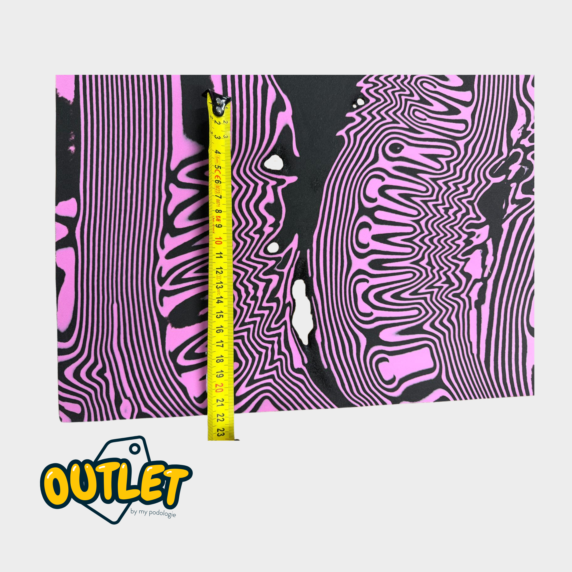 Revestimiento de PE EVA - Shore 30 - 2 mm - 1035 x 1030 mm - Rosa/Negro // Por defecto