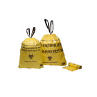 Roll of Yellow medical waste bags - Sliding ties - 6 volumes