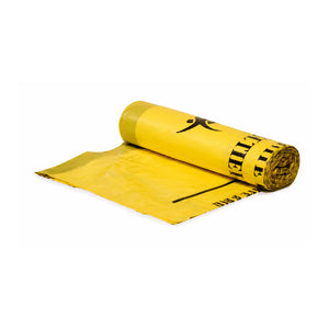 Rouleau de sacs à déchets médicaux Jaune x25 - Liens coulissants - 5 volumes My Médical 