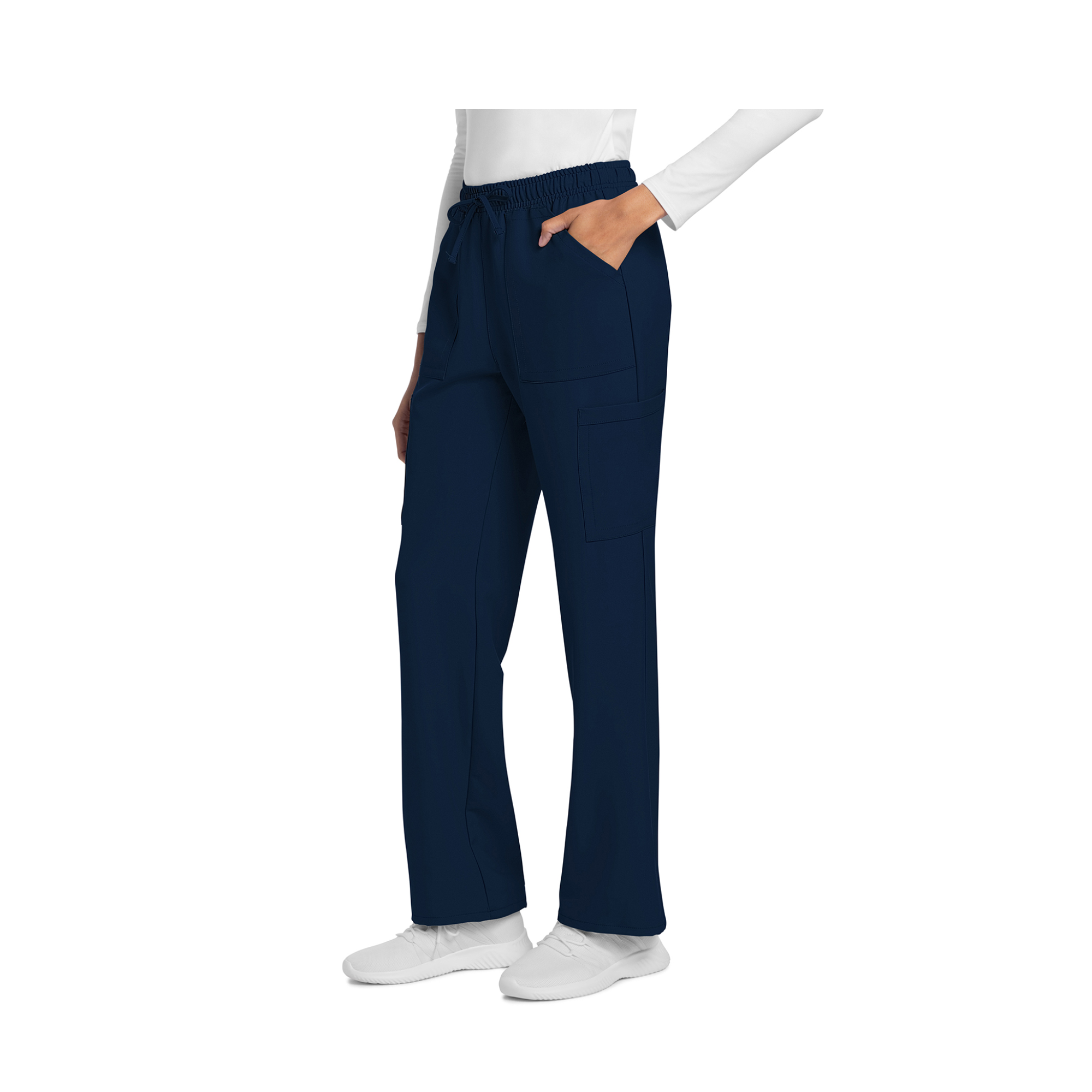 Saint-Malo - Pantalon jambes droites à cordon de serrage - Femme - Cherokee Cherokee Authentic Workwear 