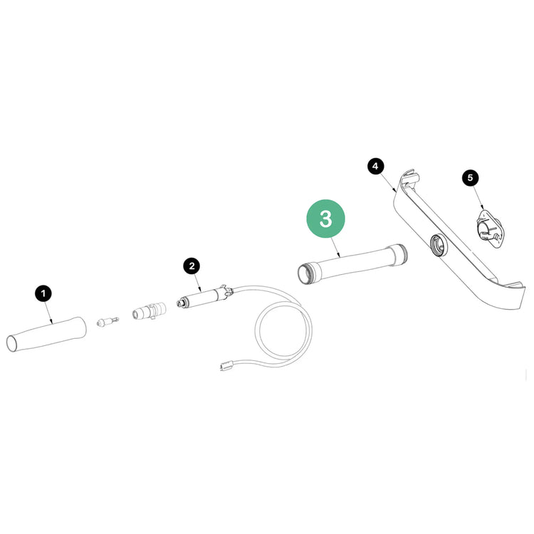 Tuyau d'aspiration flexible de remplacement - Podolog Nova Pro - 145 cm Ruck 