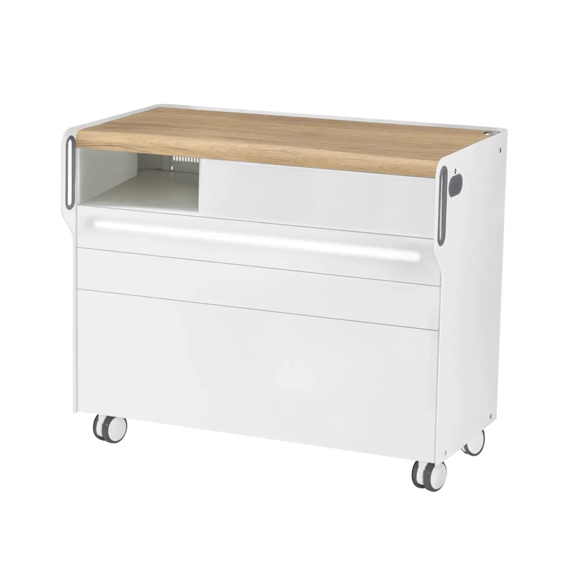 Unité de Podologie "Room Move" - Taille L - Ruck Ruck  Chêne-3-avec-LED-compartiment-micromoteur-à-gauche