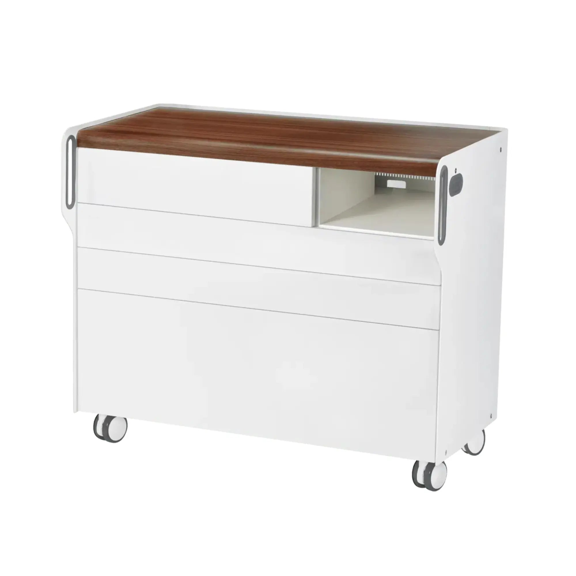 Unité de Podologie "Room Move" - Taille L - Ruck Ruck  Noyer-3-compartiment-micromoteur-à-droite-Non